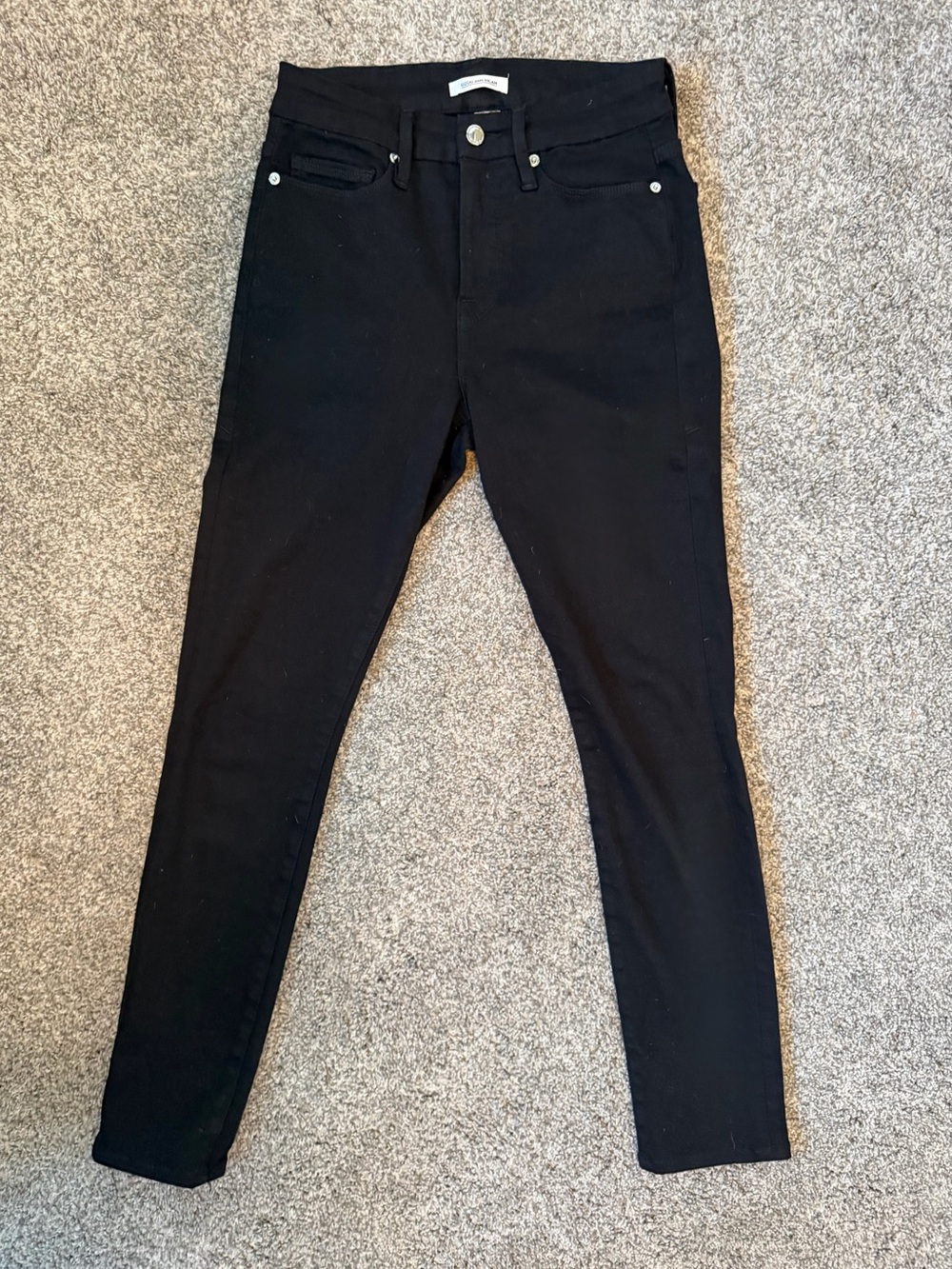 Good American Good Legs Black Skinny Jeans Size 6/28 Stretch